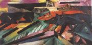 Franz Marc The Wolves (mk34) oil on canvas